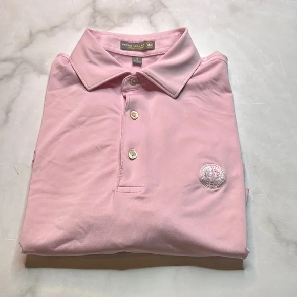 Peter Millar Summer Comfort Pink Conway Farms Golf Polo - Picture 1 of 4
